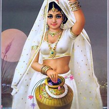 Схема вышивки «индийская красавица»