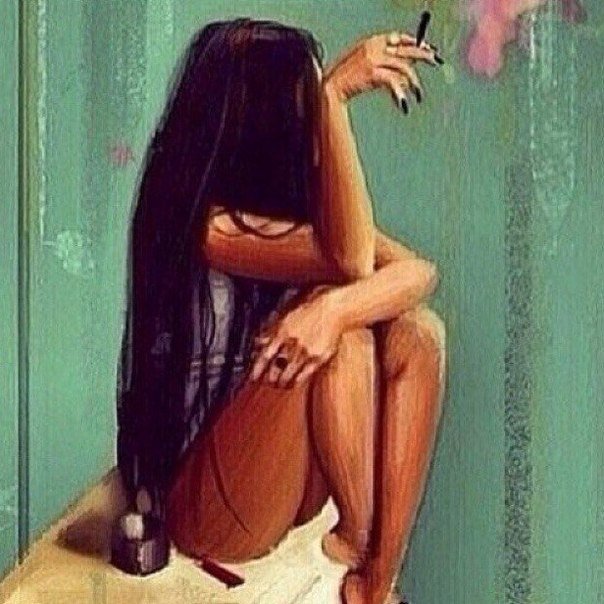 девушка - мысли - оригинал