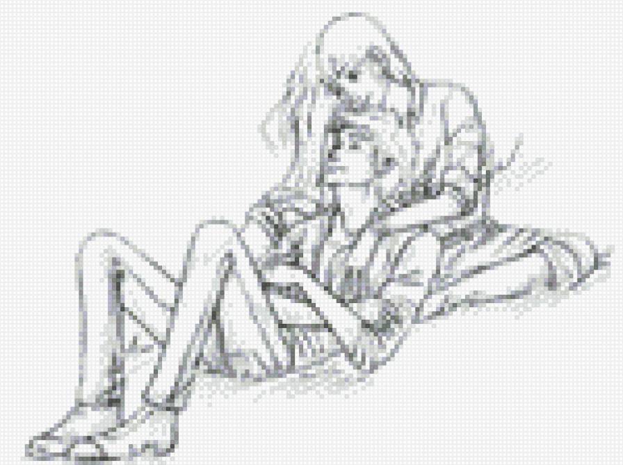 Пара - обнимашки - предпросмотр