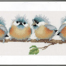 Схема вышивки «воробышки»