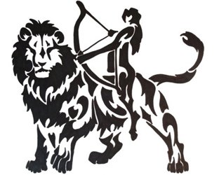 Пара - знаки зодиака, монохром - оригинал