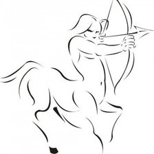 Схема вышивки «Стрелец»