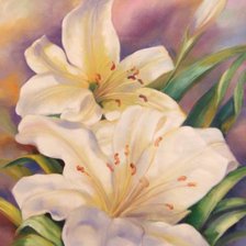 Схема вышивки «лилии»