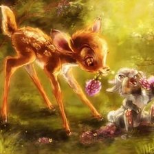 Схема вышивки «Bambi»