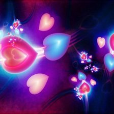 Схема вышивки «Corazones»