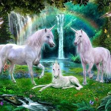 Схема вышивки «Unicornios»