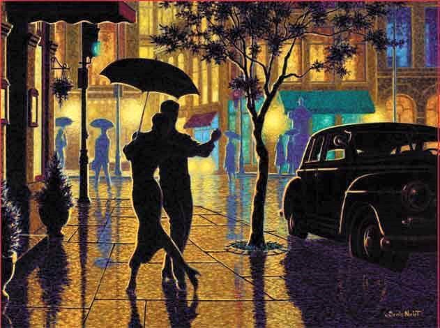 Pareja en la noche - оригинал