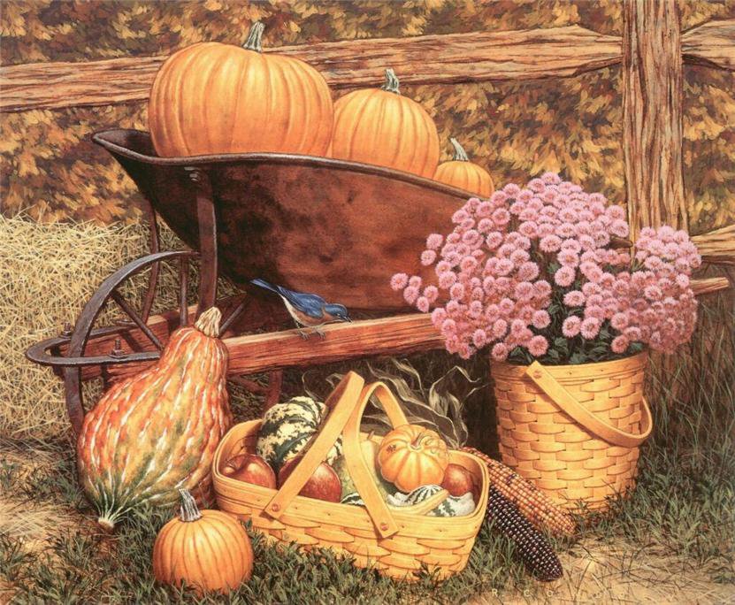 дачный натюрморт - натюрморт, овощи - оригинал