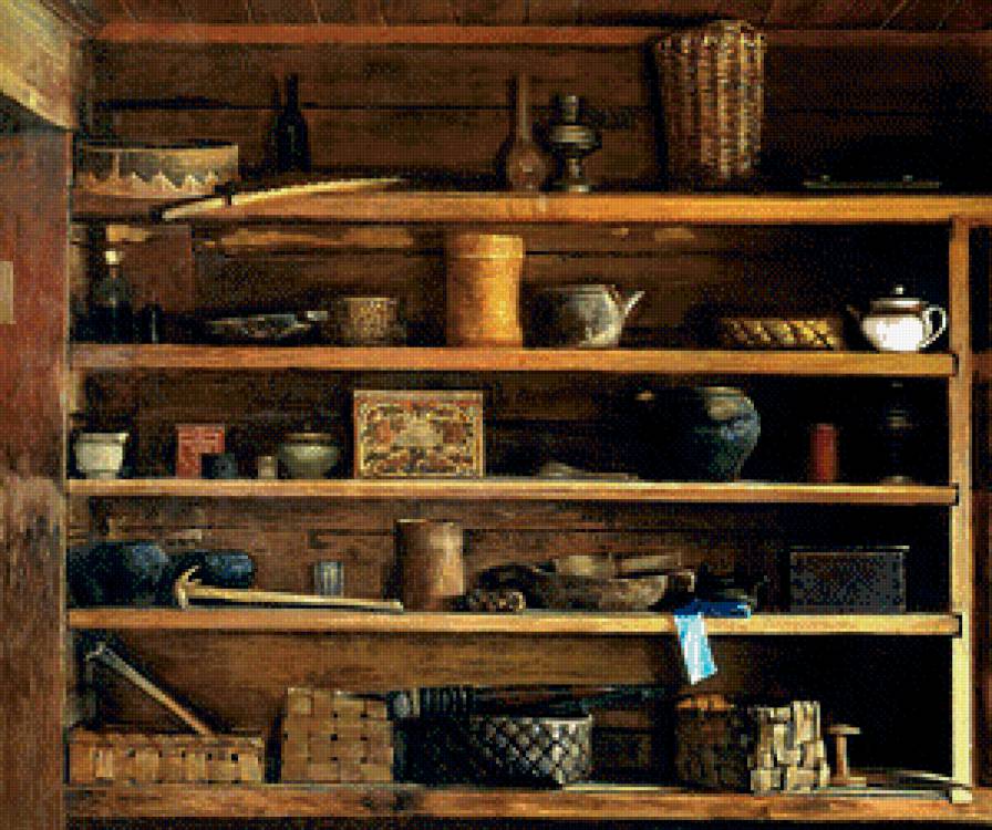 деревенская полка (худ.Николай Анохин) - полка, картина - предпросмотр