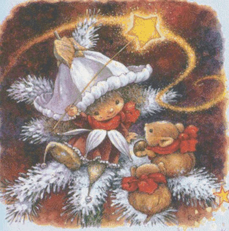 Счастливое рождество для всех - феечка, детское, мышата, виктория плюм, рождество - предпросмотр