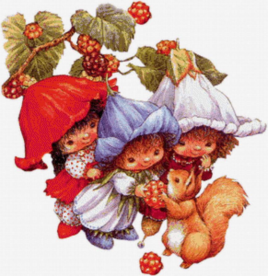 Это тебе! - белка, детское, ягода, феечка - предпросмотр