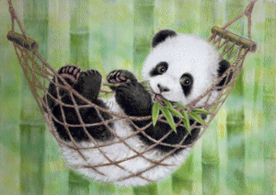 Панда - детское, гамак, панда - предпросмотр