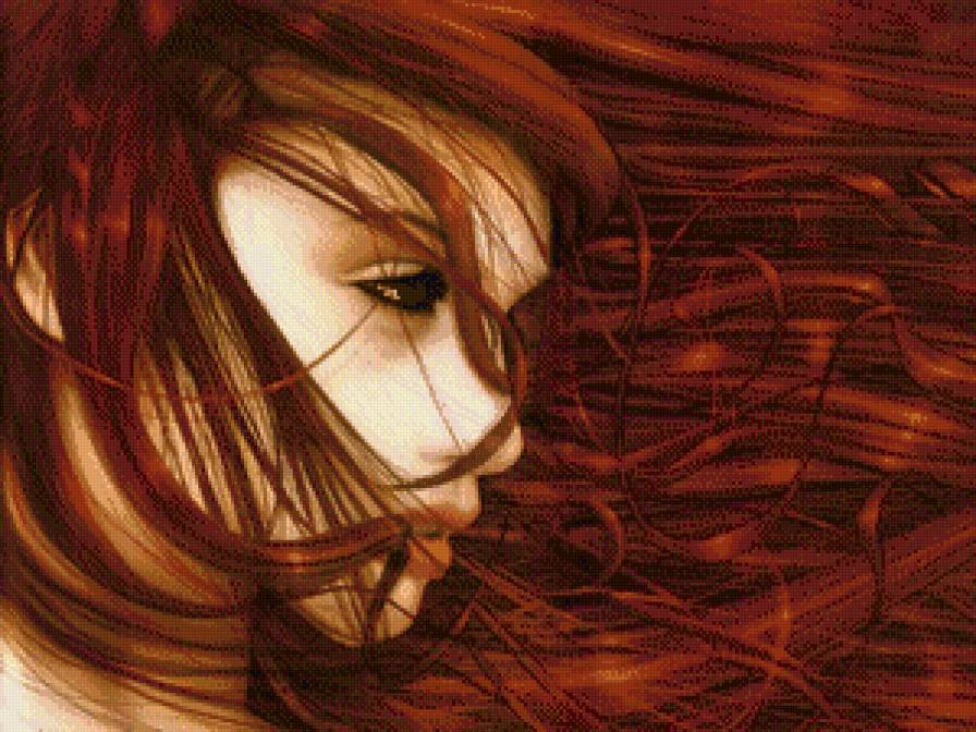 Рыжая - рыжая, девушка - предпросмотр