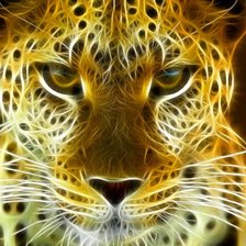 Схема вышивки «Леопард»