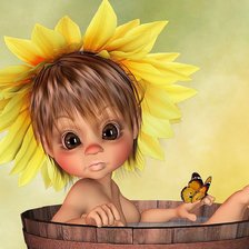 Схема вышивки «Солнечный малыш»