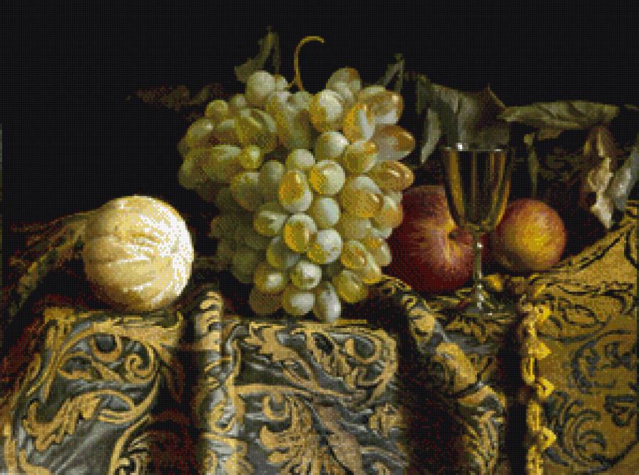 гроздь винограда - виноград, натюрморт - предпросмотр