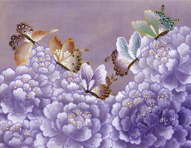 мотив для подушки - цветы, подушка, бабочки, салфетка - оригинал