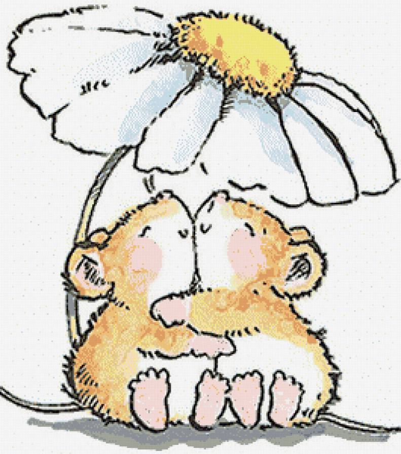 Мышата - ромашка, мышонок, детское - предпросмотр