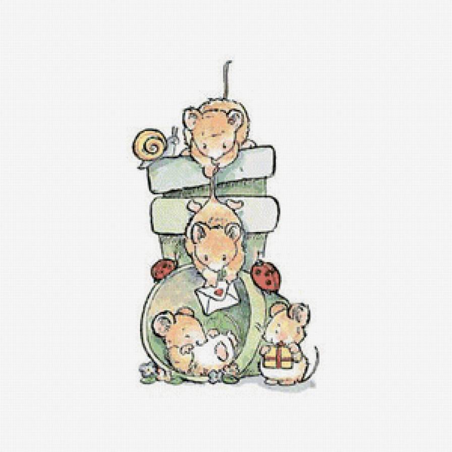 Эй,..ой,вам письмо! - penny black, мышонок, детское - предпросмотр