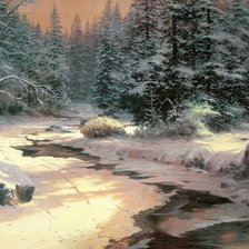 Схема вышивки «Зима»