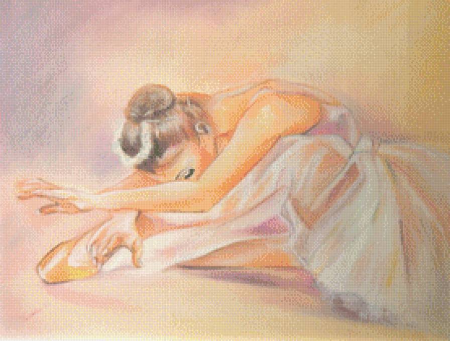 балерина - картина, танцы, балет, девушка - предпросмотр