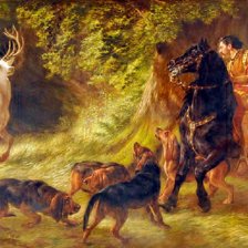 Схема вышивки «caza real»