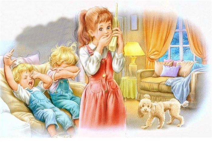 №927073 - дети, животные - оригинал