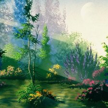 Схема вышивки «в лучах солнца»