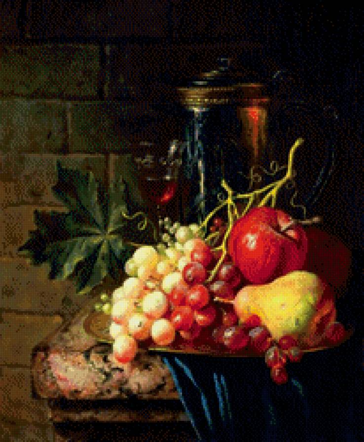 Натюрморт с фруктами - натюрморт - предпросмотр