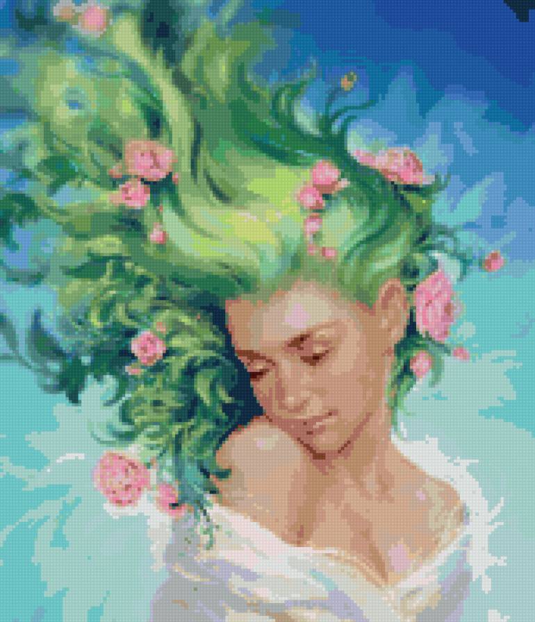 весна - девушка - предпросмотр