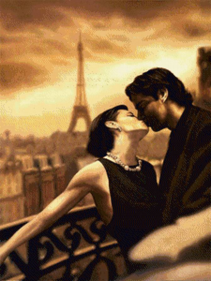 поцелуй - пара, двое, любовь - предпросмотр