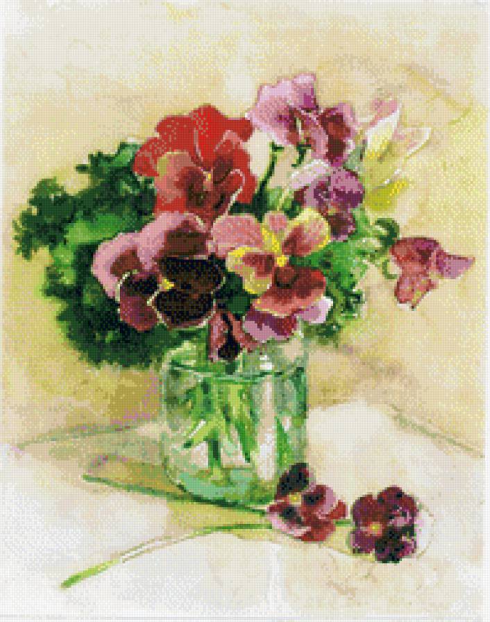 №928577 - цветы, искусство, живопись, картина - предпросмотр