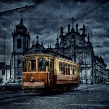 Схема вышивки «Трамвай»