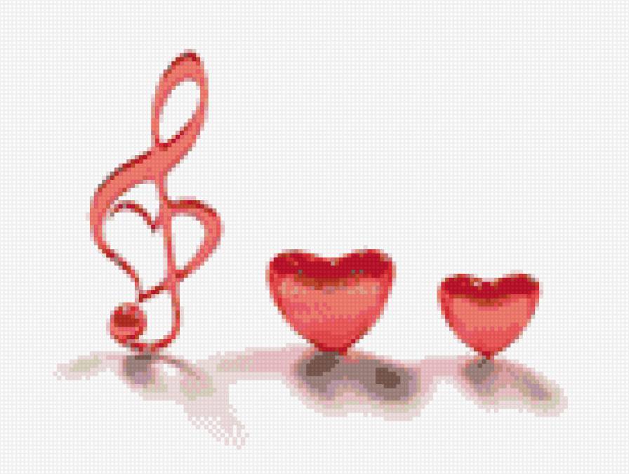 музыка сердца - скрипичный ключ - предпросмотр