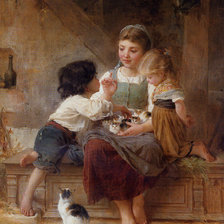 Схема вышивки «художник Emile Munier»