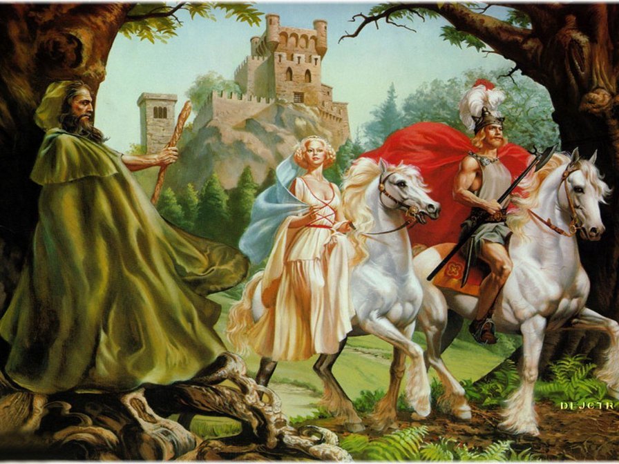 легенда - рыцарь, дама, легенда - оригинал