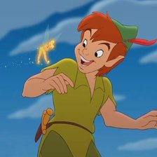 Peter Pan con campanilla