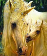 Схема вышивки «единорог»