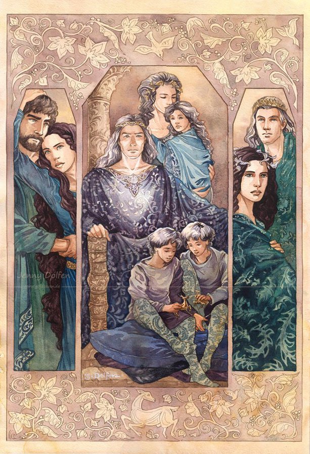 Потомки Эльвэ - сильмариллион, эльфы, толкиен - оригинал