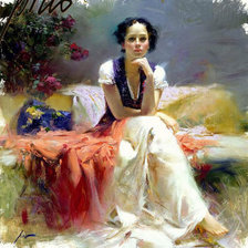 Схема вышивки «модница»