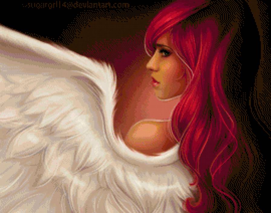 Ангел - арт, девушка, крылья, фэнтези - предпросмотр