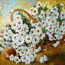 Схема вышивки «ромашки»