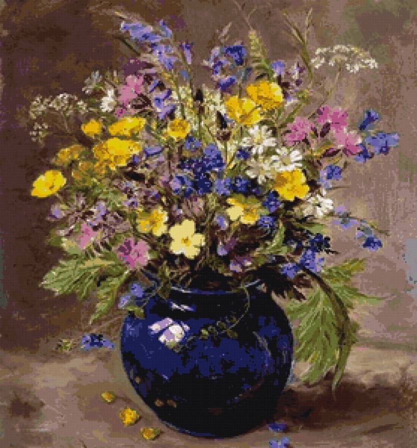 Полевые цветы - натюрморт - предпросмотр