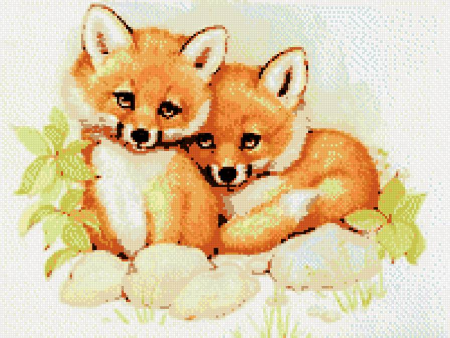 лисята - лиса - предпросмотр