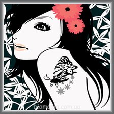 Схема вышивки «бабочка»