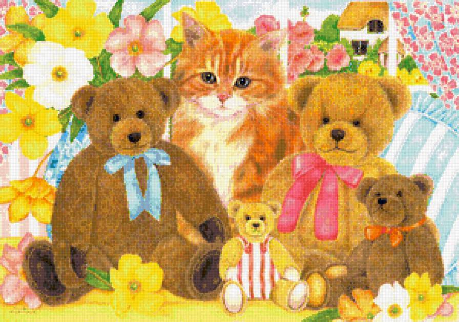 пристроился - кот, коты - предпросмотр