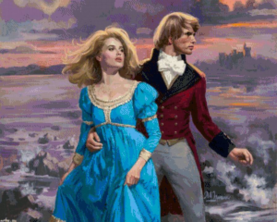 романтическая пара - любовь, мужчина, романтика, пара, женщина, страсть, гроза - предпросмотр