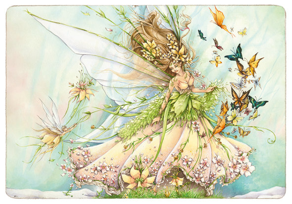 Весна - девушка, фэнтези - оригинал