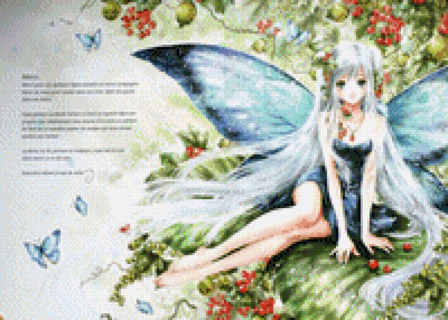 Лето - аниме, девушка, япония, фэнтези - предпросмотр