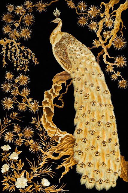 Валерий Козлов - павлин, птицы - оригинал